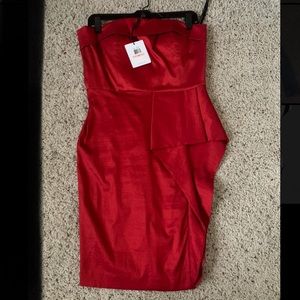 Strapless Calvin Klein dress